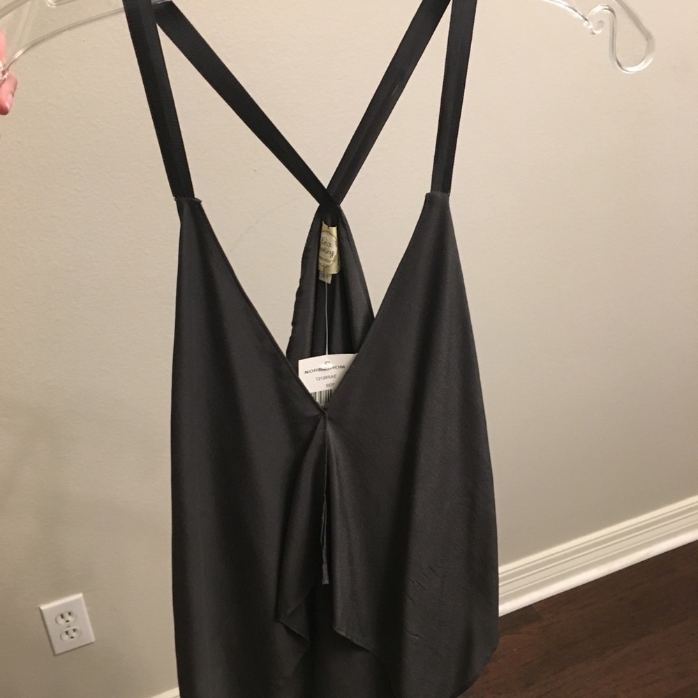 charcoal Strappy tank NWT from Nordstrom